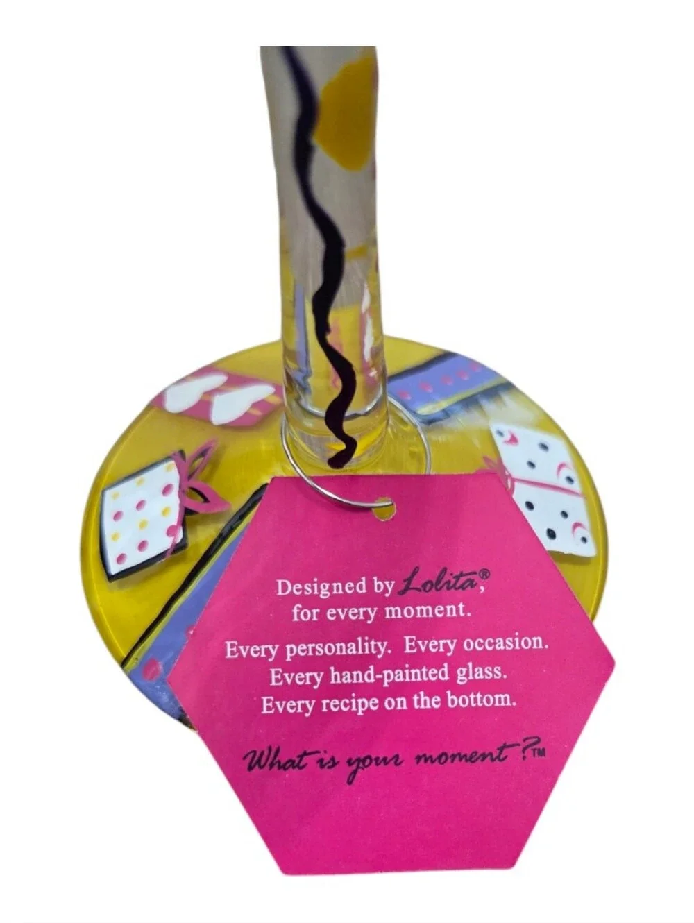 Lolita Birthday Girl Artisan Hand-painted Wine Glass